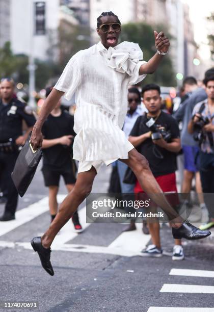 Alexander is seen outside the Marc Jacobs show during New York Fashion Week S/S20 on September 11, 2019 in New York City.