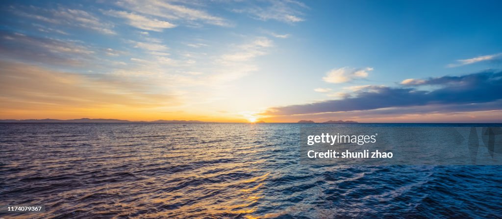 Sunrise Over The Sea High Res Stock Photo Getty Images