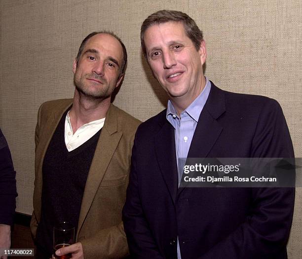 Elias Koteas and Doug Herzog during USA Network's Special Advance Screening and After Party of Part One of "Traffic: The Miniseries" at Tribeca Grand...