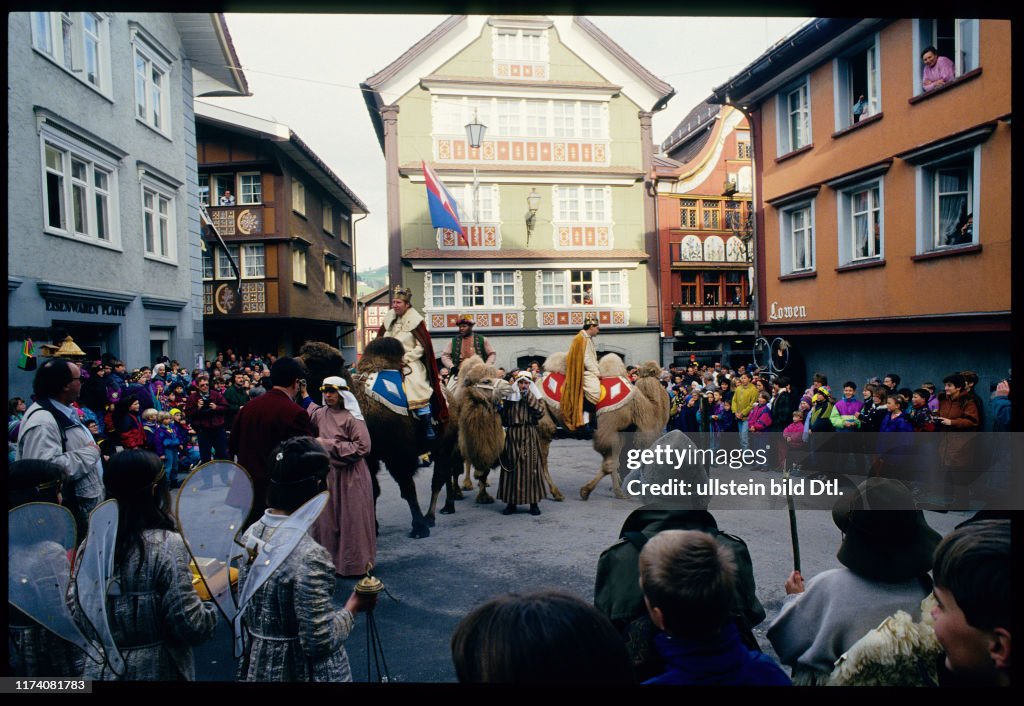 Dreikönigsfest, Einzug der drei Könige, Appenzell 1994