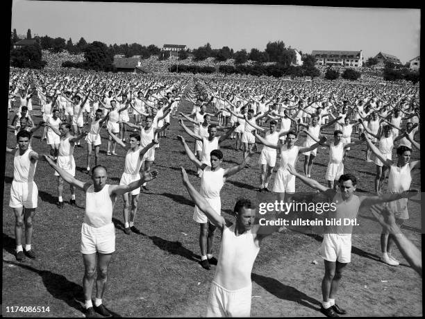 Eidgenössisches Turnfest 1955 Zürich: Männerturnen