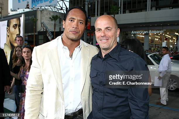 Dwayne "The Rock" Johnson and Producer Neal Moritz
