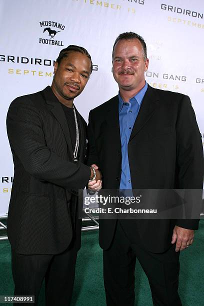 Alvin "XZIBIT" Joiner and Sean Porter during The Los Angeles Premiere of Columbia Pictures' "Gridiron Gang" at Grauman's Chinese Theatre in...