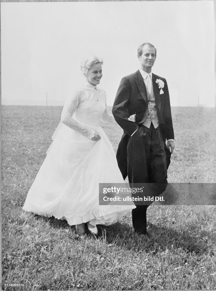 Heirat von Maria Schell mit Horst Hächler 1957