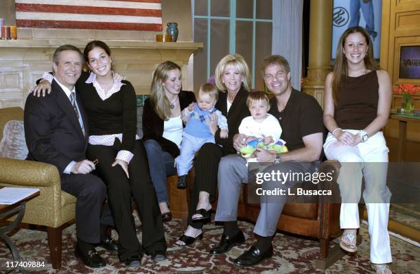 Charlie Gibson of Good Morning America with Sarah Krauss, Lindsay Krauss, Max Konigsberg, Joan Lunden Kate Konigsberg, Jeff Konigsberg and Jamie...