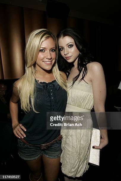 Kristin Cavallari and Michelle Trachtenberg during Olympus Fashion Week Spring 2007 - Rock & Republic - After Party at Tenjune in New York City, New...