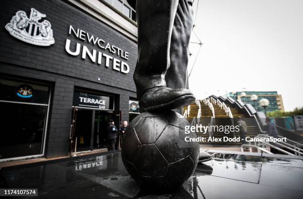 General view of St James' Park, home of Newcastle United FC, before the Premier League match between Newcastle United and Manchester United at St....
