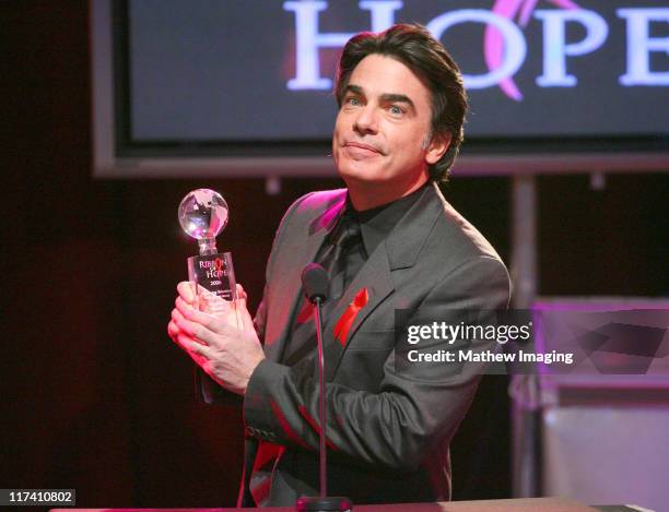 Peter Gallagher during Academy of Television Arts & Sciences Presents The 10th Annual Ribbon of Hope Celebration 2006 - Inside.