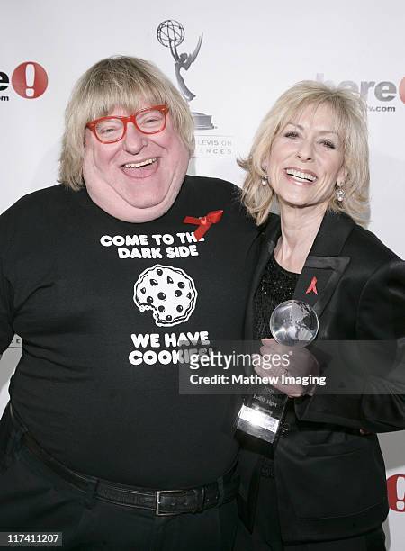 Bruce Vilanch and Judith Light during Academy of Television Arts & Sciences Presents The 10th Annual Ribbon of Hope Celebration 2006 - Honorees.
