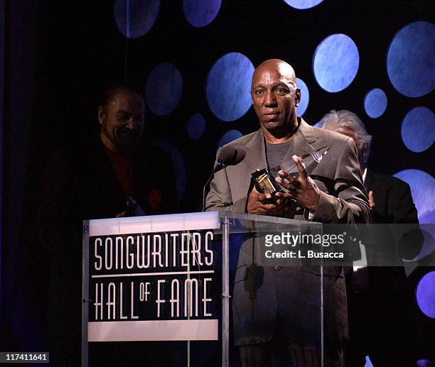 Barrett Strong during 35th Annual Songwriters Hall of Fame Awards Induction - Show at Marriott Marquis Hotel in New York City, New York, United...