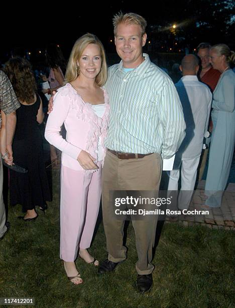 Trish Bergin and Randy Weichbrodt during Shape Magazine Presents Blue Moon Ball at Vicki and Stuart Match Suna in East Hampton, New York, United...