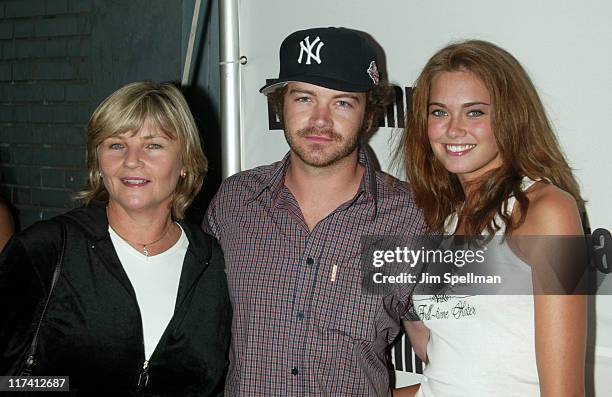 Danny Masterson with mother Carol and girlfriend Bobette Riales