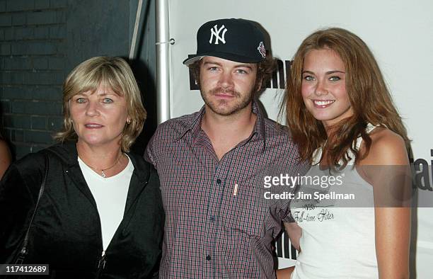 Danny Masterson with mother Carol and girlfriend Bobette Riales