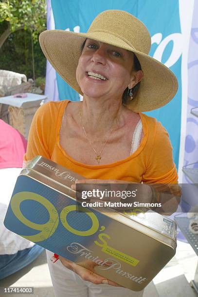 Carrie Frazier with Trivial Pursuit during Hasbro at the Silver Spoon Hollywood Buffet - Day One at Private Estate in Los Angeles, California, United...