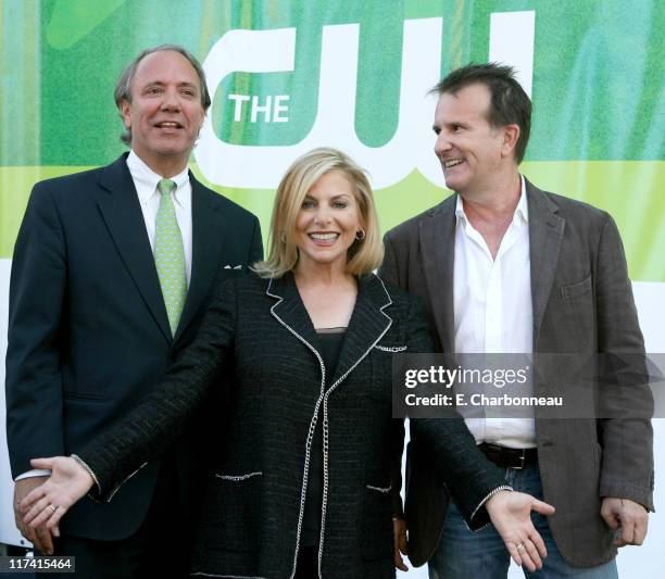 John D. Maatta, CW COO, Dawn Ostroff, CW President of Entertainment and Rick Haskins, CW Executive Vice-President of Marketing