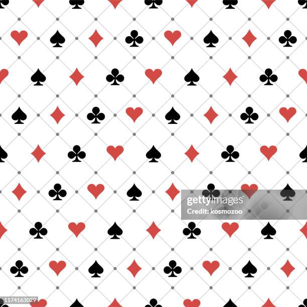 illustrazioni stock, clip art, cartoni animati e icone di tendenza di modello senza soluzione di continuità - casinò