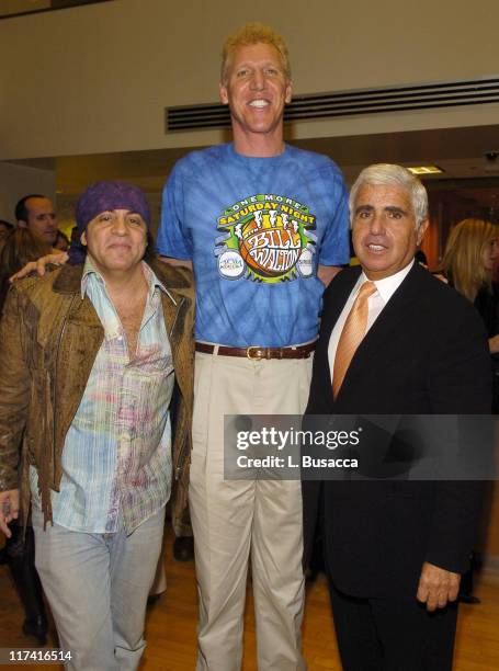 Steven Van Zandt, Bill Walton and Mel Karmazin, CEO of Sirius Satellite Radio