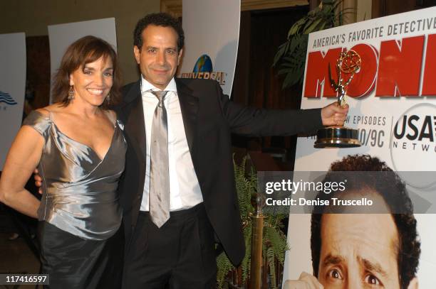 Tony Shalhoub, Brook Adams during Universal's Emmy After Party at The Highlands in Hollywood, California, United States.