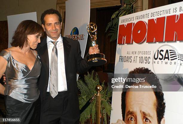 Tony Shalhoub, Brook Adams during Universal's Emmy After Party at The Highlands in Hollywood, California, United States.