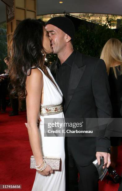 Teri Hatcher and Stephen Kay during Moet & Chandon Arrivals at the 64th Annual Golden Globe Awards at Beverly Hilton Hotel in Beverly Hills,...