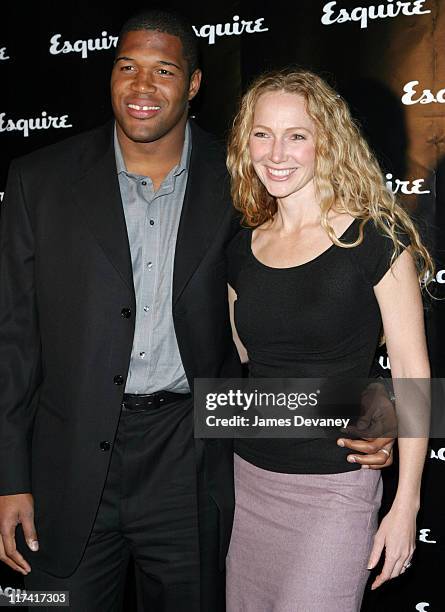 Michael Strahan and wife Jean during Esquire Apartment 2003 Launch Party - Arrivals at Esquire Apartment, Trump World Tower in New York City, New...