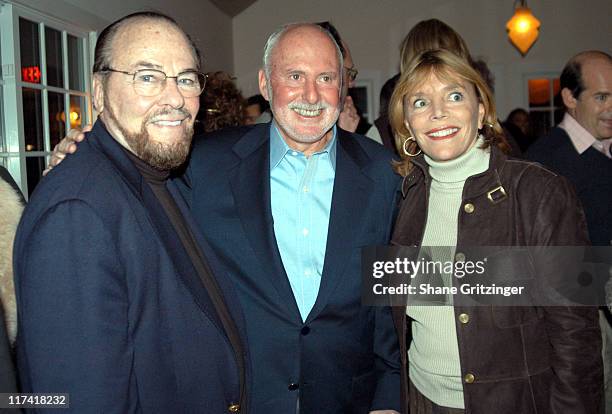 James Lipton, Michael Lynne and Judy Licht during The 11th Annual Hamptons International Film Festival - New Line Cinema Party at Nick and Tonis in...