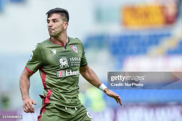 Giovanni Simeone of Cagliari Calcio during the Serie A match between Roma and Cagliari at Stadio Olimpico, Rome, Italy on 6 October 2019