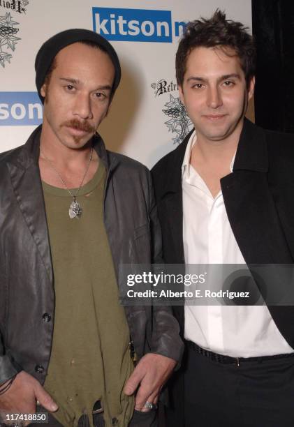 Justin Warfield and Amir Charnis during The Retribution Launch Party and Trunk Show at Kitson Men at Kitson Men in Beverly Hills, California, United...