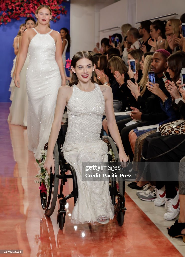Bri Sclesse and models on the runway finale at the Theia...