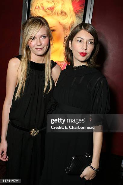 Kirsten Dunst and Writer/Director Sofia Coppola during Special Screening of Columbia Pictures' "Marie Antoinette" hosted by Chanel at Arlight...