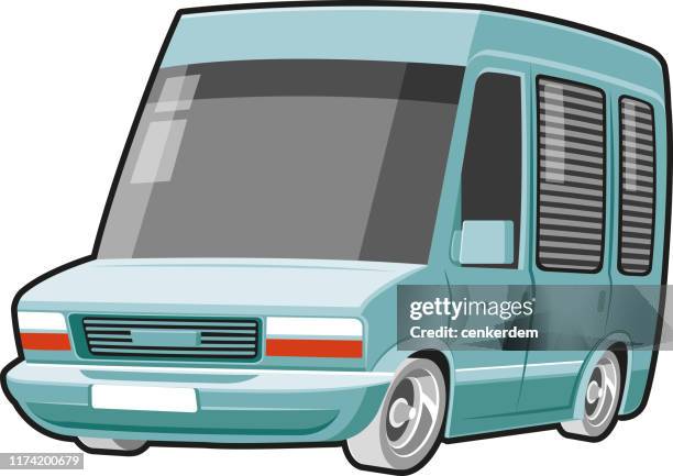 motor caravan - test drive stock illustrations