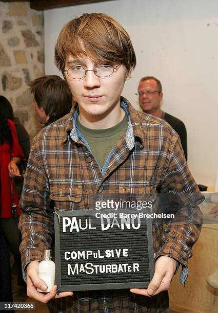 Paul Dano during 2007 Park City - Jane House with Lancome - Day 3 at Jane House in Park City, Utah, United States.