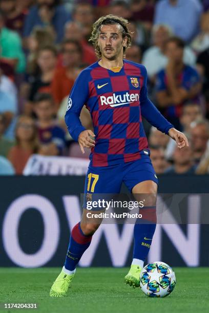 Antoine Griezmann of Barcelona in action during the UEFA Champions League group F match between FC Barcelona and Inter at Camp Nou on October 2, 2019...