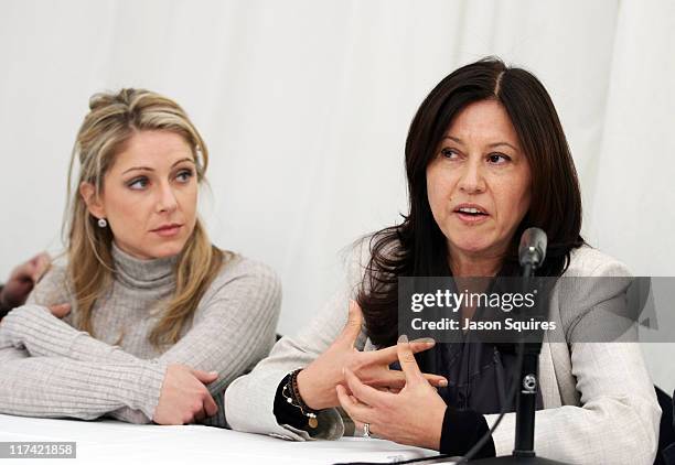 Lisa Pepper and Stella Arroyave during 2007 Sundance Film Festival - "Slipstream" Press Conference at Yarrow in Park City, Utah, United States.