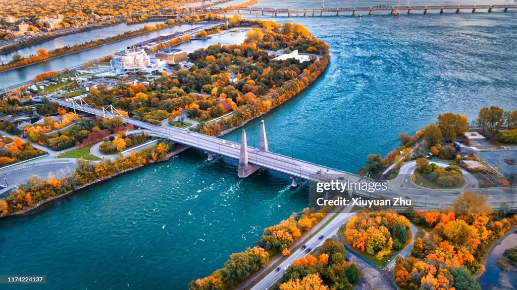 Aeiall view of bridge