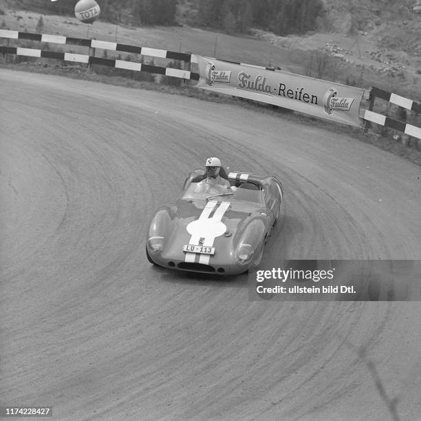 Hill climb race Mitholz-Kandersteg 1962: Josef Egli on Lola