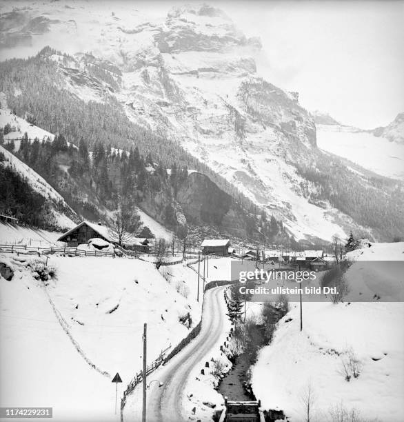 Ammunition dump of the Swiss army exploded and destroyed the railway station of Blausee-Mitholz 1947