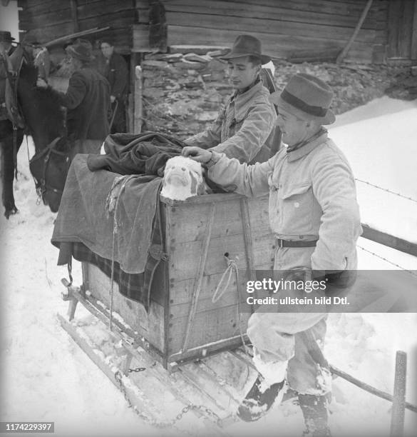 Ammunition dump of the Swiss army exploded and destroyed the railway station of Blausee-Mitholz 1947