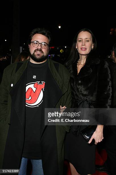 Kevin Smith and Jennifer Schwalbach Smith during The World Premiere of Columbia Pictures' "Catch and Release" at Egyptian Theater in Hollywood, CA,...