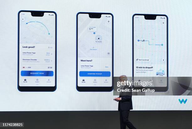 John Krafcik, CEO of Waymo, speaks at the opening event of the IAA 2019 Frankfurt Auto Show on September 12, 2019 in Frankfurt am Main, Germany. The...