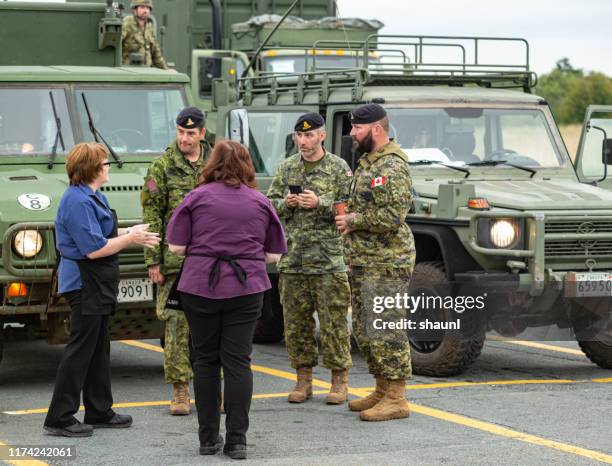 canadian armed forces - hurricane dorian aid - civilian stock pictures, royalty-free photos & images