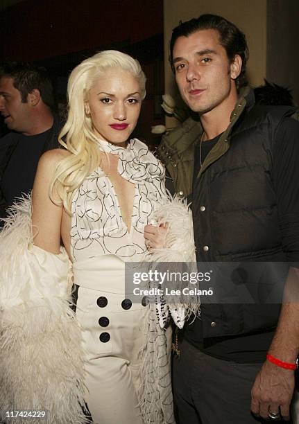 Gwen Stefani and Gavin Rossdale during The William Morris Agency and Budweiser GRAMMY Party at White Lotus in Los Angeles, California, United States.