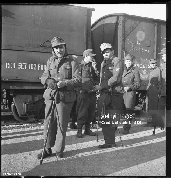 Durchreise österreichischer Kriegsgefangener; 1945