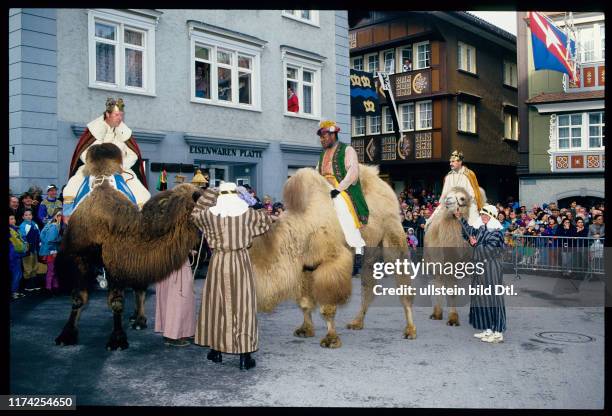 Dreikönigsfest, Einzug der drei Könige, Appenzell 1994
