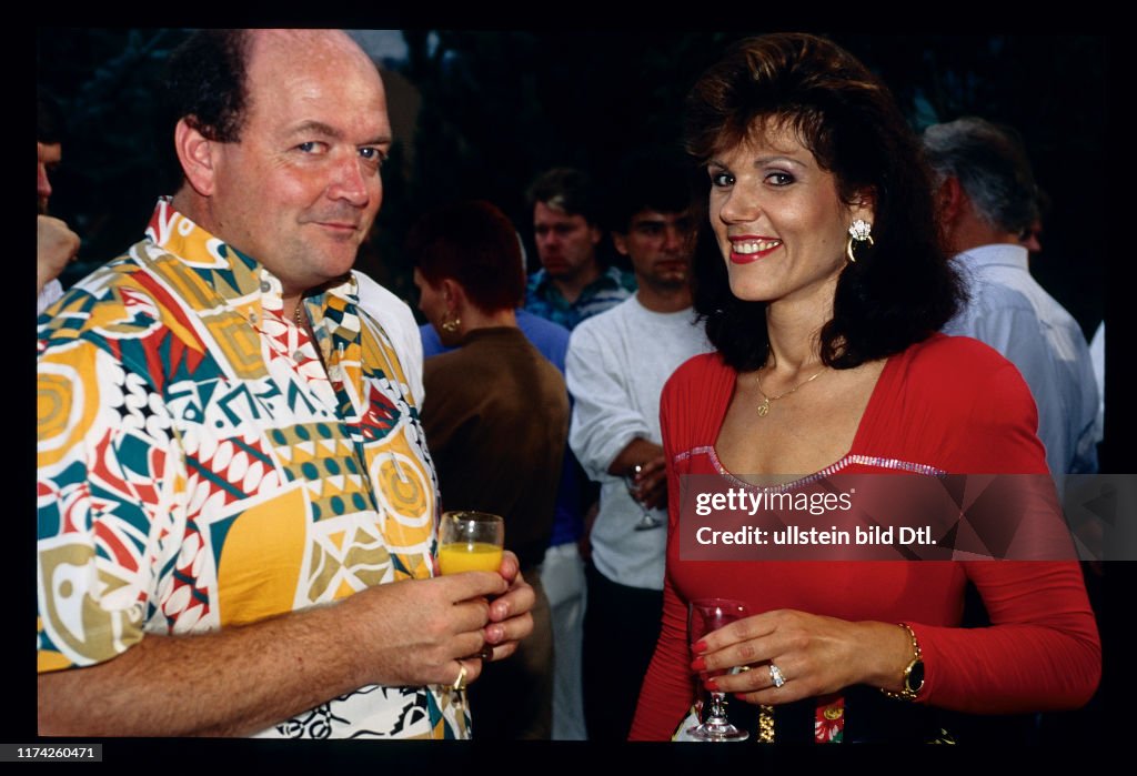 Sepp Trütsch und Maja Brunner, Mitarbeiter "Radio Eviva" 1992