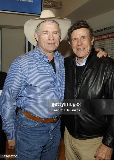 John Riggins and Cousin Brucie during The 39th Annual CMA Awards - Luncheon at Sirius Satellite Radio at Sirius Satellite Radio Offices in New York...