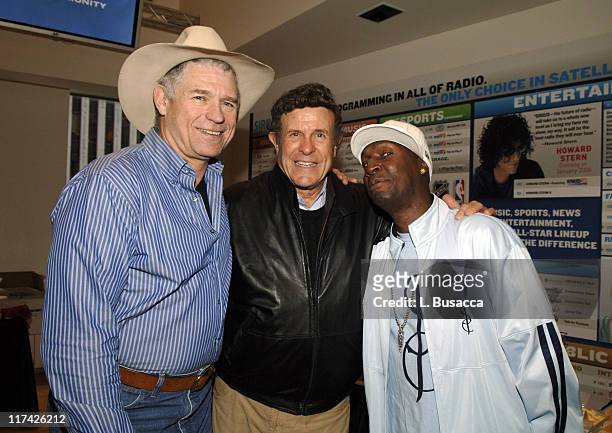 John Riggins, Cousin Brucie and Grandmaster Flash during The 39th Annual CMA Awards - Luncheon at Sirius Satellite Radio at Sirius Satellite Radio...