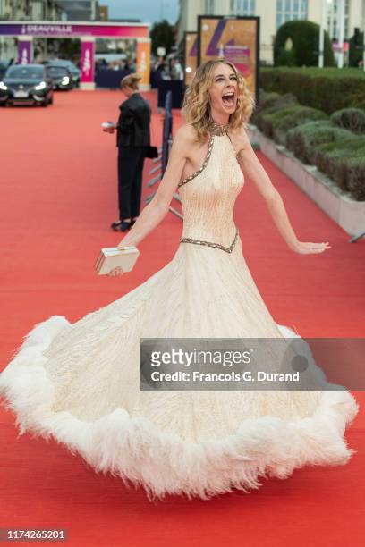 Dawn Luebbe attends the "A Hidden Life" Premiere during the 45th Deauville American Film Festival on September 12, 2019 in Deauville, France.