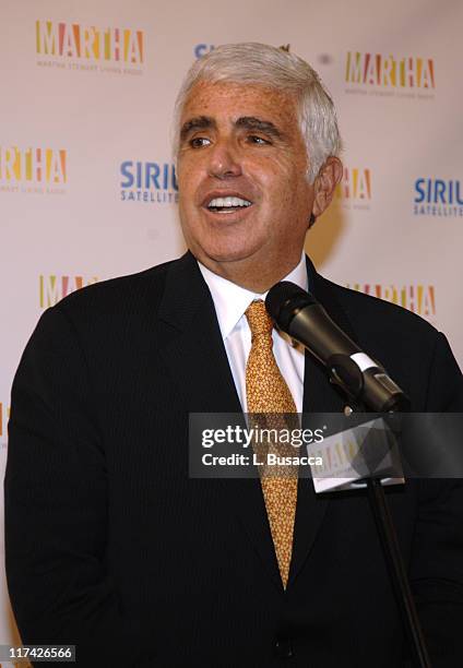 Mel Karmazin, CEO of Sirius Satellite Radio during Sirius Satellite Radio Introduces Hosts of Martha Stewart Channel - November 16, 2005 at Sirius...