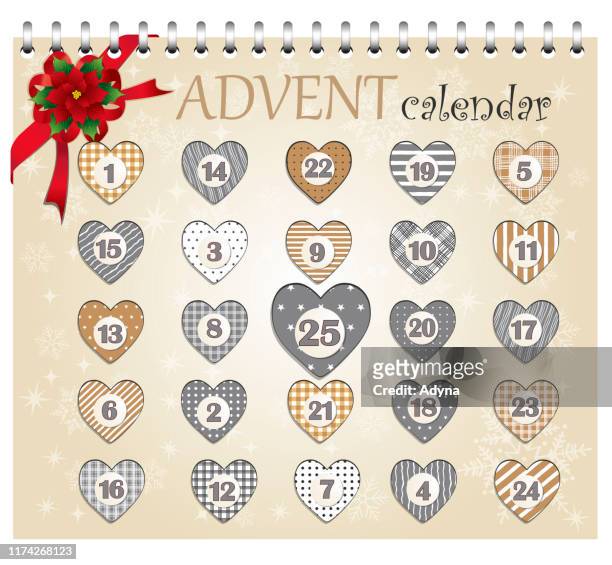 moderner adventskalender - advent calendar surprise stock-grafiken, -clipart, -cartoons und -symbole